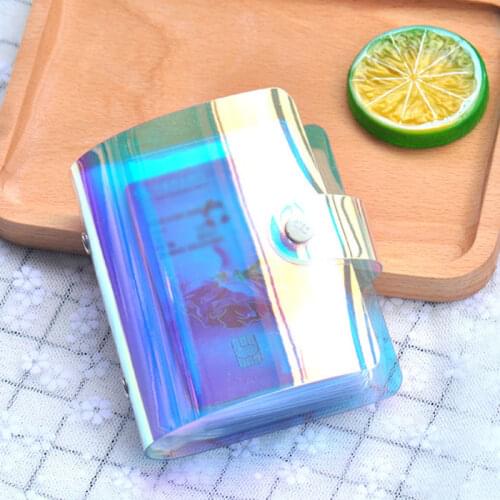 36 Pockets 3inch Photo Album PVC Laser Cover Photocard holder Transparent Business Card Pocket Card Bag Name Card Photo Holder