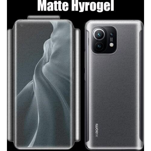 Matte & HD Clear Protective Hydrogel for Xiaomi Mi 10 10S 11 pro ultra lite Full Body Covers Soft Screen Protector Guard Film
