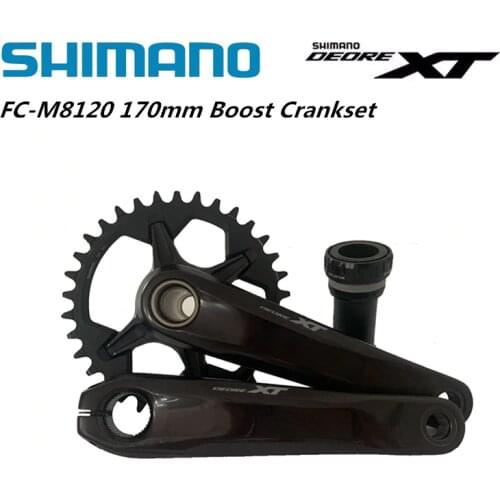 SHIMANO XT M8100 M8120 12s MTB Crankset Mountain Bike 1x12Speed 170mm 175mm 32T 34T 36T MT800 Bottom Bracket Original Shimano