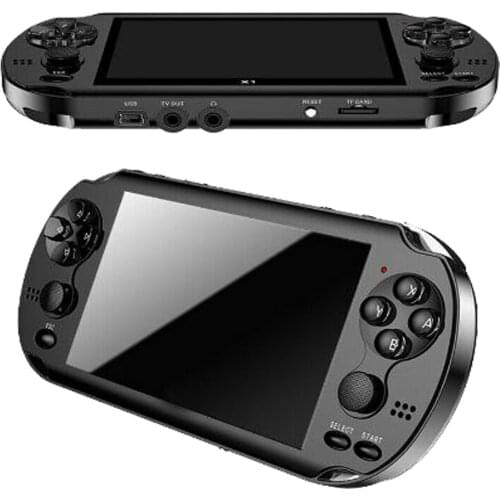 Hot 32/64/128 Bit 5" LCD X9 plus Double rocker 16G Handheld Retro Game Console Video MP5 TF Card for GBA/NES 10000 games