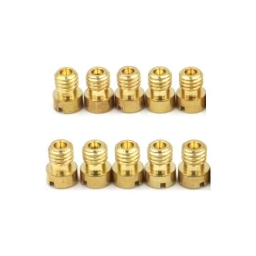 10Pcs Carburetor Main Jet Kit Set Pilot Jet For PE24/26/27/30 Halma CG-125 Nibi Carburetor