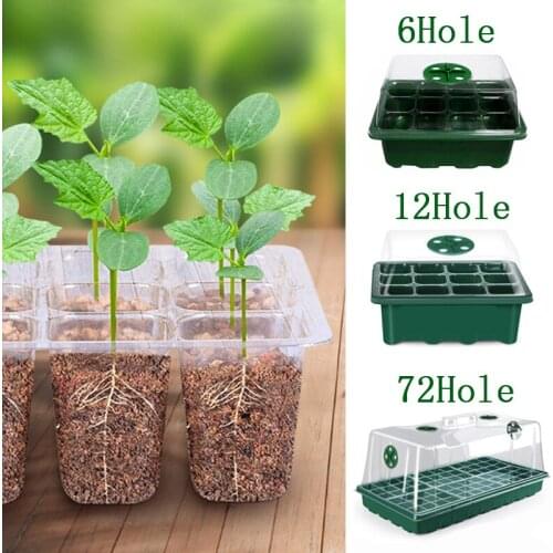 Seedling Box Adjustable Breathable Cover Seedling Tray Plant Seeds Germination Tray Sowing Heat Preservation And Moisturizing(Gr