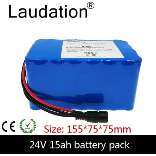 Laudation 24V 15ah Electric Bicycle Battery 21700 Battery Pack 7S 3P 24V 15ah Battery For 250W 350W E Bicycle Universal
