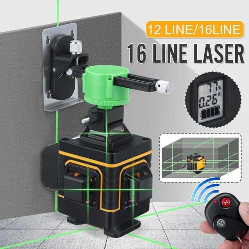 Zeast 16 Lines 4D Laser Level 150cm Tripod Self-Leveling Auto 360 Horizontal&Vertical Floor Wall Powerful green Beam Laser level