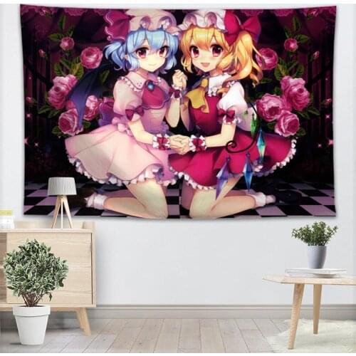 Best Touhou Wall Hanging Tapestry Sheets Home Decorative Tapestries Beach Towel Yoga Mat Blanket Table Cloth Wall Tapestry