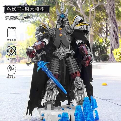 Super 18K K83 Lich King Model Small Particles Assembling Toy Blocks MOC Brick Gifts For Kids