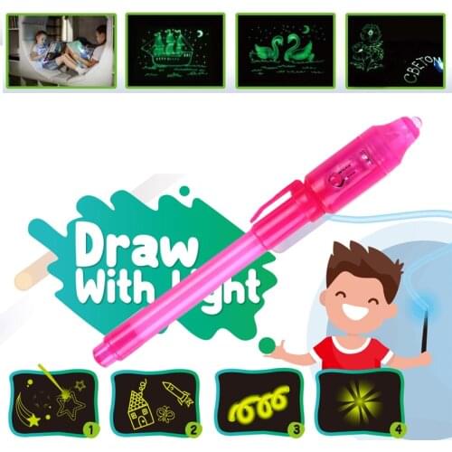 A5/A4/A3 Fluorescent Drawing Board Set Educational Developing Toy Illuminate Learning Gifts Light-up Toy For Children Kids