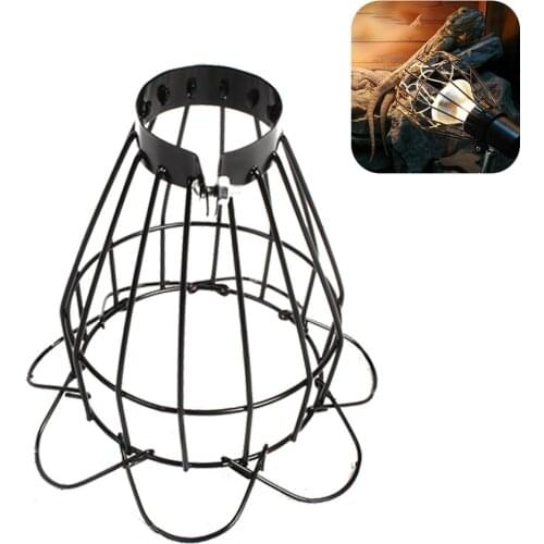 Heating Lampshade For Pet Incubator Reptile Heater Guard Reptile Heating Lamp Shade Heating Bulb Cage Protector Prevent Pet Burn