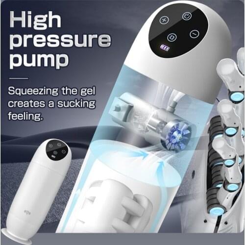 Real Automatic Sucking Male Masturbation Cup Oral Vagina Adult Suction Vibrator Masturbator Toys For Men Blowjob Sex Machine