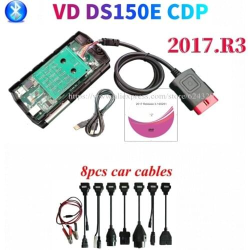 VD DS150E CDP New 2015 R3/ 2016.R0 New VCI VD TCS CDP PRO with Bluetooth For Truck&Car 3in1 Auto OBDII Scanner Diagnostic tools