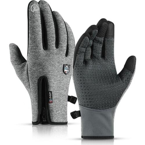 Gloves Men Women Winter Windproof Waterproof Touch Screen Anti Slip Full Finger Gloves
