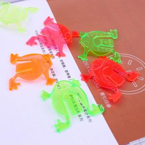 10PC 4.3*4.3cm Jumping Frog Hoppers Game Kids Party Favor Birthday Party Toys for Girl Boy Goody Bag Pinata Fillers