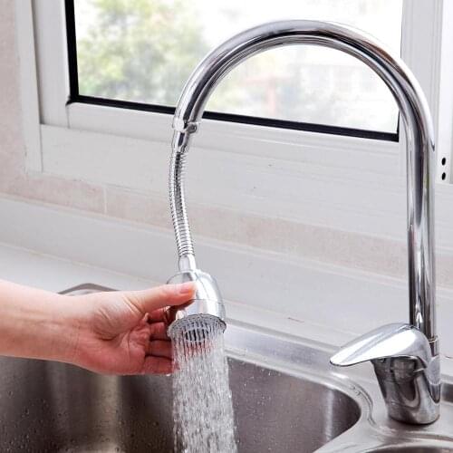 Stainless Steel Kitchen Adjustable Faucet Extender Flexible Sink Faucet Sprayer Water Filter Shower Filter Tip Sink Extender