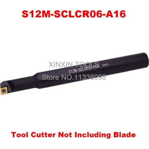 S12M-SCLCR06-A16,right turning tool holder Handle diameter 16mm, Head diameter 12mm use carbide inserts CCMT060204