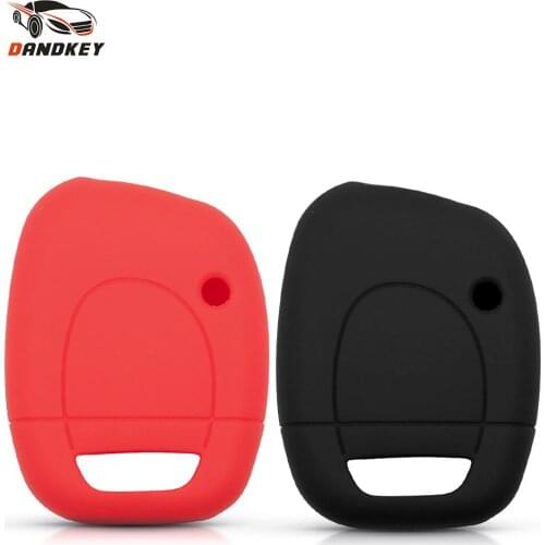 Dandkey For Renault Twingo Clio Kangoo Master Vauxhall Movano Holder Silicone Car Key Cover Remote Case Fob Fit Protector Shell