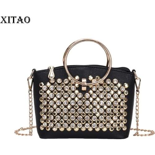 XITAO Diamond Ring Portable Mini Shoulder Bags Fashion New Women Diamond 2021 Minority Elegant Casual Style Bags WMD2714