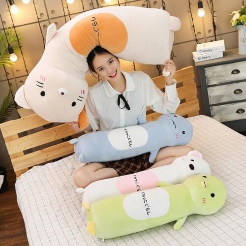 Japanese Anime Sumikko Gurashi Plush Toys Cartoon Cute Corner Bio Bear Cat Dinosaur Penguin Long Pillow Toy Stuffed Animal Doll