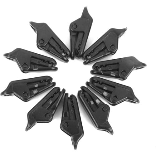 10 x Awning Clamp Tarp Clips Snap Hangers Tent Camping Survival Tighten Tool