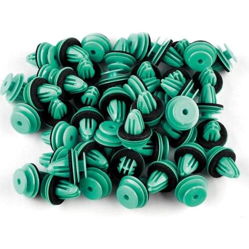 Screw Car Rivets Sponge Pads Accessories Replacement Repair Kit Set 100Pcs Retaining 9.9mm*15mm Door Ring Clips