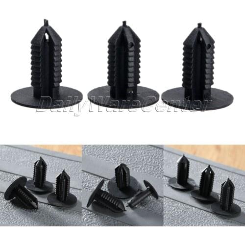 50Pcs Car Bumper Fender Fastener Door Trim Panel Retaining Clips Fit 9mm Hole Engine Covers Plastic Rivet Clip For BMW