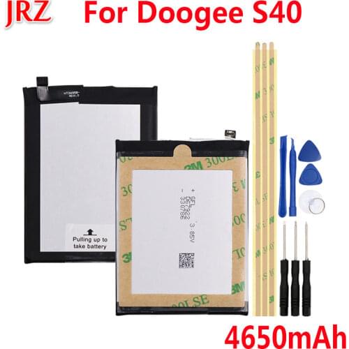 JRZ 3.85V 4650mAh battery For Doogee S40 phone Replacement Accessory Accumulators Batteries with tools