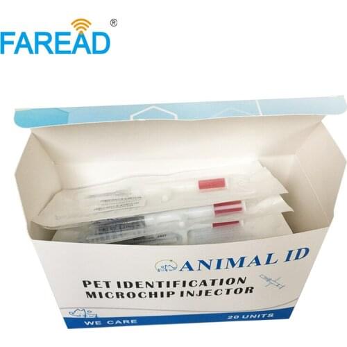 Free shipping x40pcs customized box(20pack) ICAR 2.12x12mm FDX-B implanted in dog cat pet for veterinarian