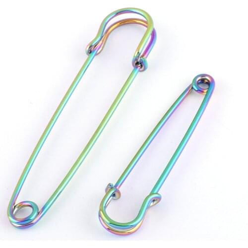 Rainbow Safety pins Larger Safety Pins Kilt Pins Broochs letter Bar Pins Apparel Accessories DIY Sewing