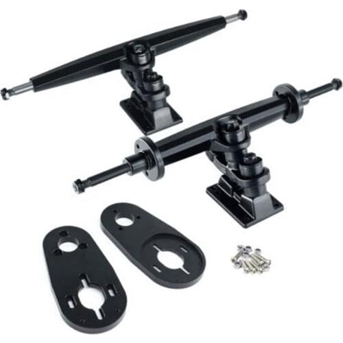Double Kingpin Trucks 13.78 Inches With Motor Mounts For Electric Skateboard DIY Esk8 Trucks Kits