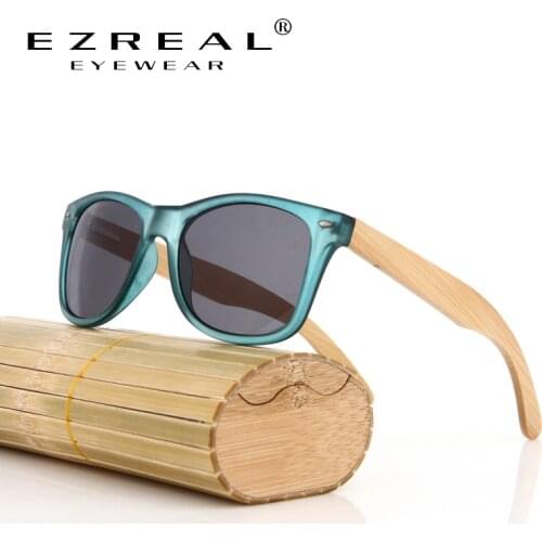 EZREAL Wood Sunglasses men Vintage Brand Designer women bamboo Sunglasses Original Brands Eyewear Summer Style Luxury Oculos