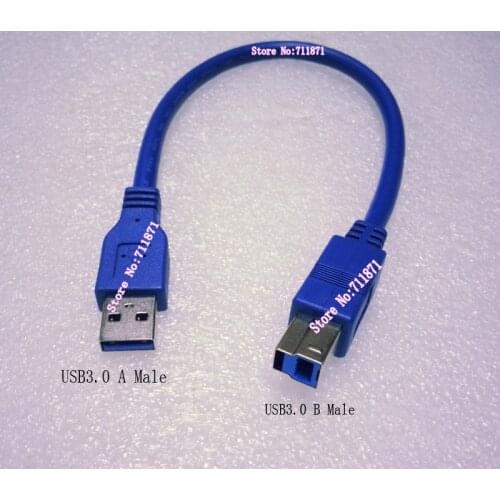 30cm short Usb3.0 Printer Cable A Male B Male USB3.0 Cable Usb 3.0 A to B Male Usb 3.0 Printer HDD-BOX CD-ROM Data Line Cord