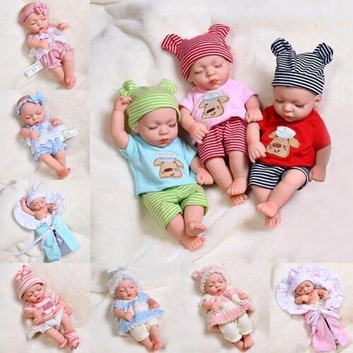 35CM Sleep Reborn Baby Doll Full Silicone Body Baby Dolls Waterfull Soft Lifelike Real Reborn Bebe Toys NO Hair girl Doll