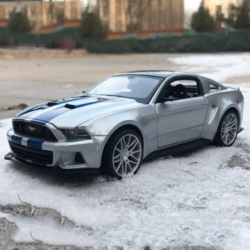Diecast 1/24 2014 Ford Mustang Roadster GT500 Simulation Alloy Car Model Simulation Car Decoration Collection Gift Toy