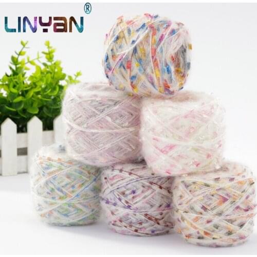 500g /lot Knitting needle woolen yarn Mohair yarn for knitting scarf threads acrylic colorized yarn coat yarn baby thread ZL5