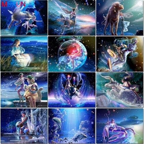 MUXUN DIY Diamond Painting Fairy Handmade 5D Diamond Embroidery Rhinestone Constellation Art Cross Stitch Mosaic Home Decoration