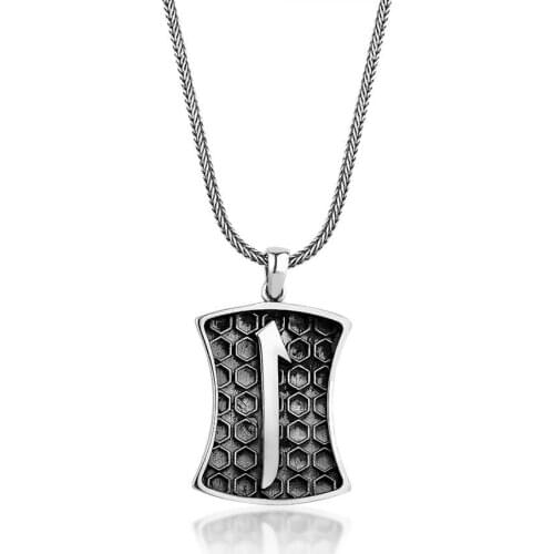 Aleph Pattern Men 'S Necklace