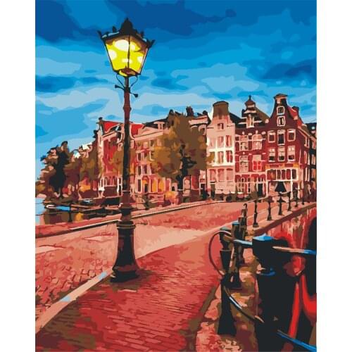 Summer True Frameless Diy Oil Painting By Numbers Wolf Handpainted Gift Coloring By Numbers Animal Picture For Living Room