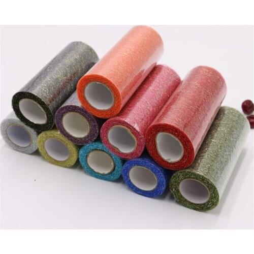New 50pcs/lot 9.2m/roll Organza Tulle Roll Spool Fabric Ribbon DIY Tutu Skirt Gift Craft Party Chair Sash Wedding Party