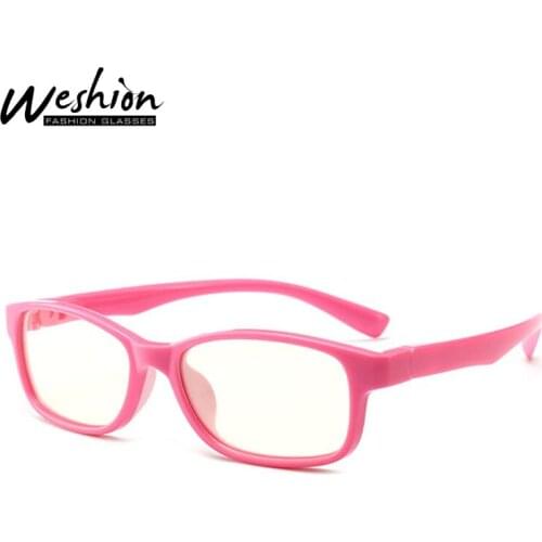 Kids Anti-blue Light Glasses Children Flexile Optical Frame Transparent Prescription Glasses Anti Glare Computer Reading Glasses