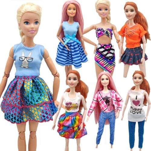 Clothes For 18 Inch Barbie Doll Princess Dress Baby Born Accessories Barbie American Doll Clothes Barbie House Toys for Children
