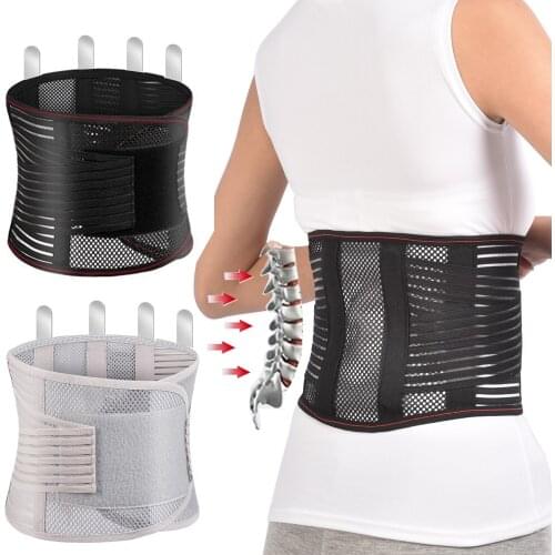 Newest Design Steel Bone Lumbar Support Belt Disc Herniation Orthopedic Medical Strain Pain Relief Waist Back Spine Brace Corset