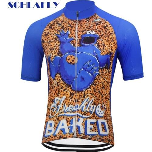 Blue Cycling jersey short sleeve summer bike wear jersey pro road jersey cycling clothing schlafly