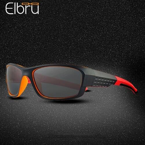 Elbru 2021 Men Sport Polarized Sunglasses Mens Driving Sun Glasses Retro Fashion Classic Sunshades Male Night Vision Goggles