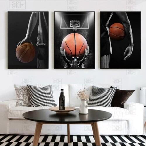 Modern Canvas Painting Sports Basketball Dream Quotes Art Posters and Prints Wall Art Pictures for Living Room Home Decor