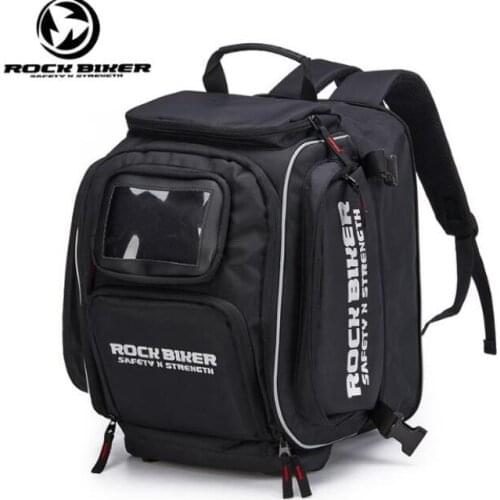 New Rock Biker waterproof black helmet bag motorcycle trunk motorcycle cross-country fuel tank bag 17