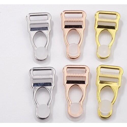 Sutoyuen 500pcs/lot High Quality Nickel Plated Alloy Suspender Clip Garter Belt Clips 12mm Women Leg Garter Clips Grips