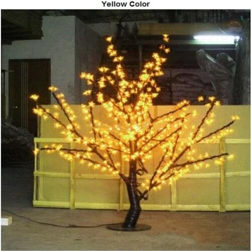 LED Cherry Blossom Tree Light 480pcs LED Bulbs 1.5m Height 110/220VAC Seven Colors for Option Rainproof Outdoor Usage Drop Shipp