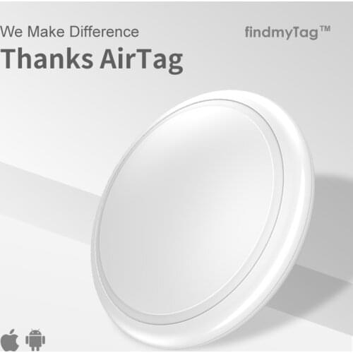 Anti-lost findmyTag for kids and pets safety find tag on map with addiitional silicone key ring case of AirTag support Android