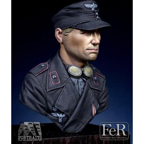 1/16 Panzertruppen, Arnhem, 1944 Resin kit Bust GK Military theme of World War II Uncoated No colour