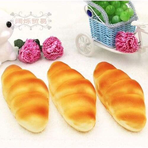 20pcs/pack Realistic PU Slow Rising Squishy Squeeze Toys Artificial Fake Bread Triangle Bread Model Home Cabinet Ornament Decor
