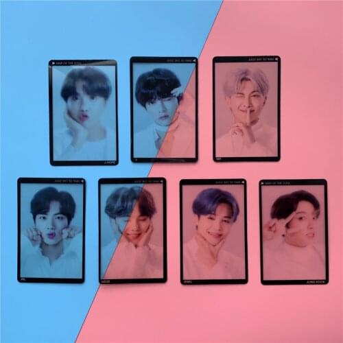2020 KPOP Bangtan Boys POSTER Lomo Card Map of The Soul TOUR Transparent Card Film Photo Cards JUNG KOOK V JIMIN JIN SUGA Gift